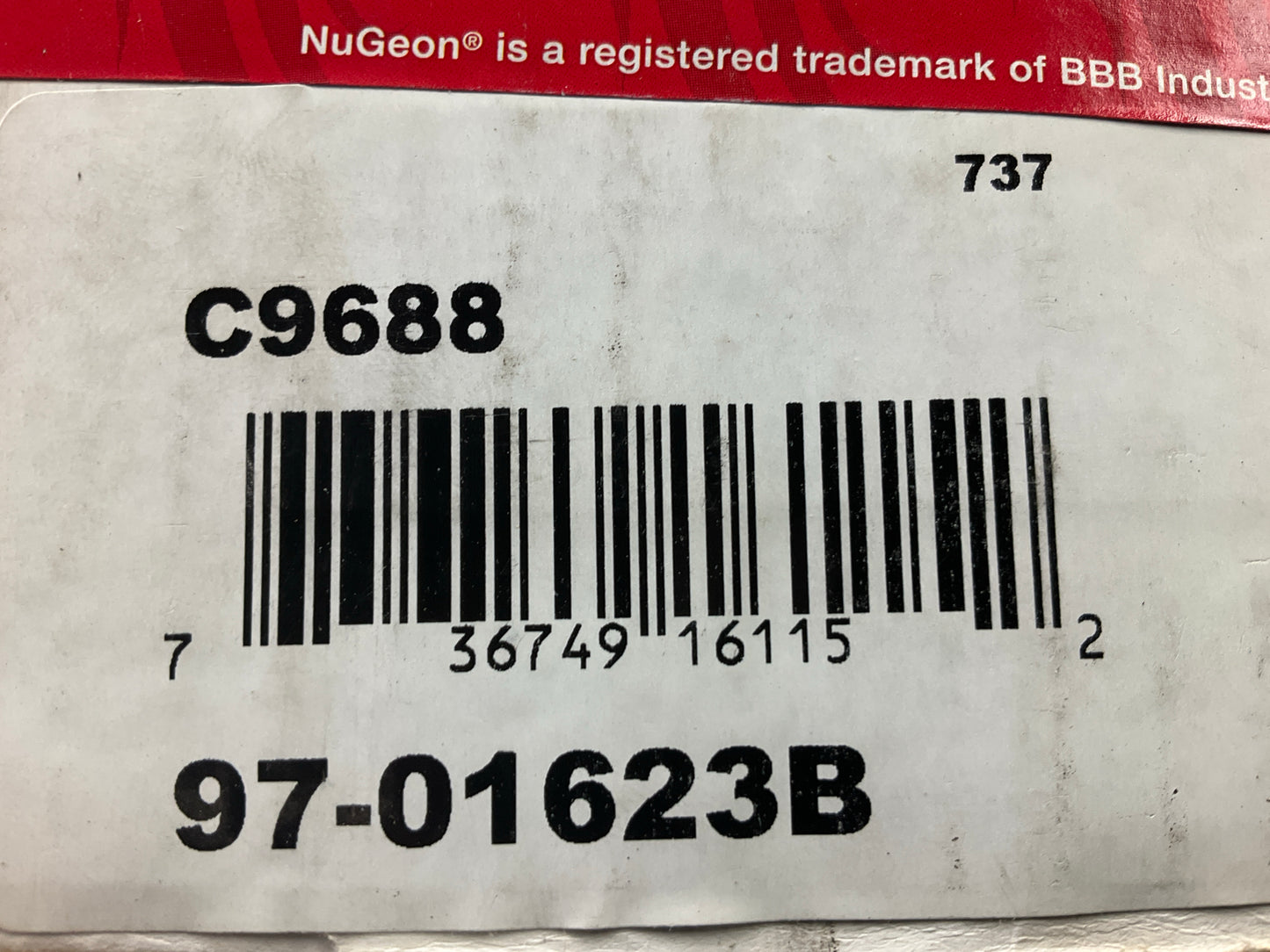 NO HARDARE - REMAN. Nugeon 97-01623B Front Right Brake Caliper