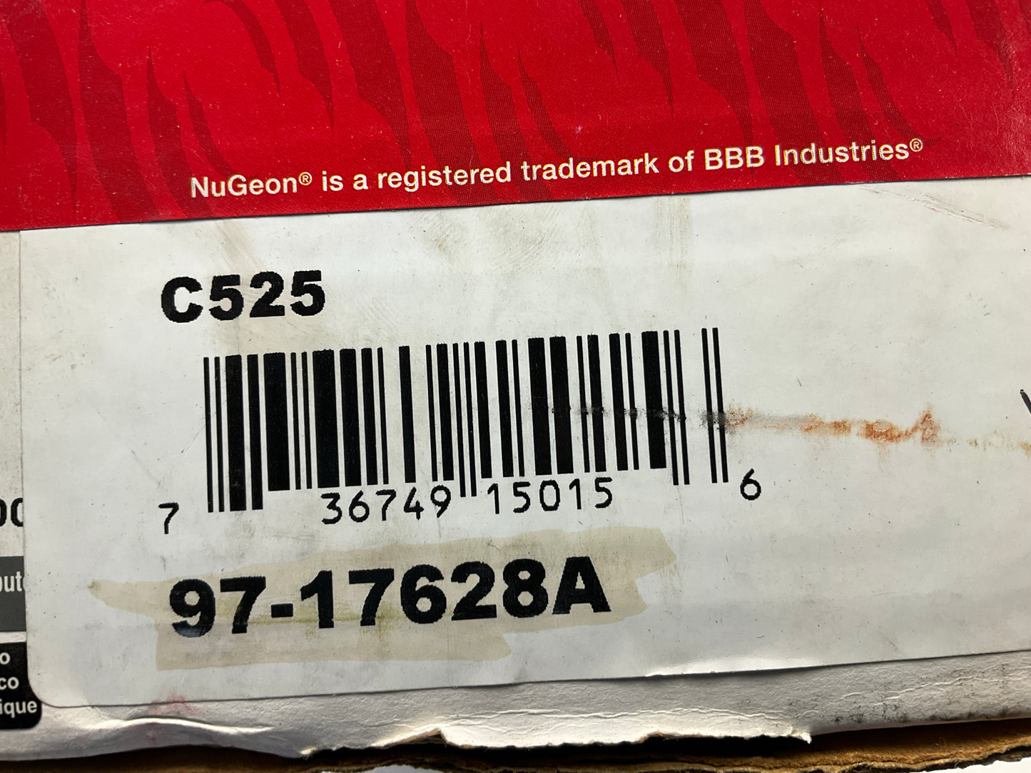 NO HARDWARE - REMAN. Nugeon 97-17628A Front Right Passenger Side Brake Caliper
