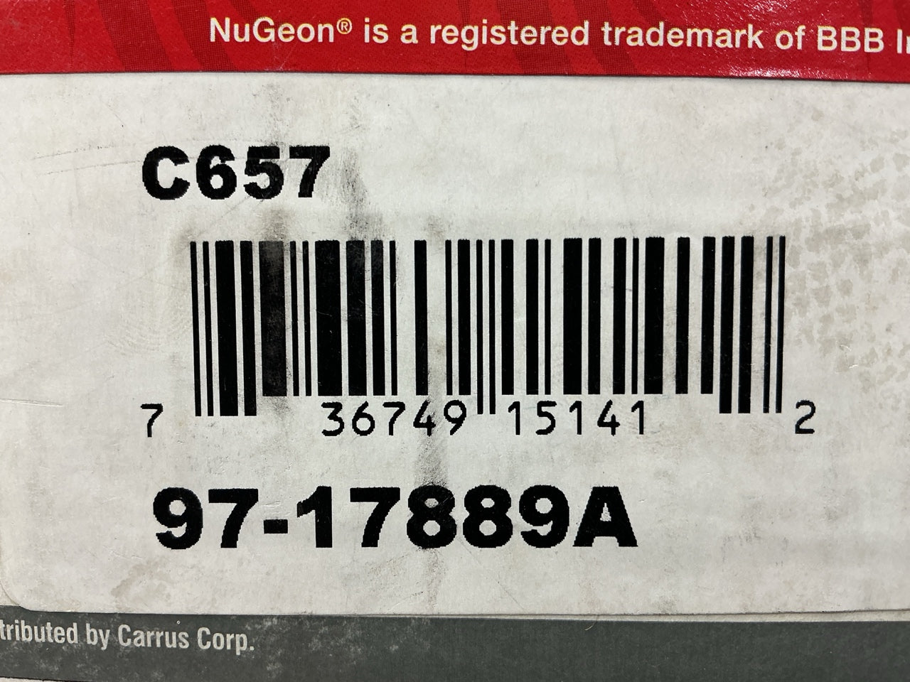 REMAN. Nugeon 97-17889A Rear Right Disc Brake Caliper