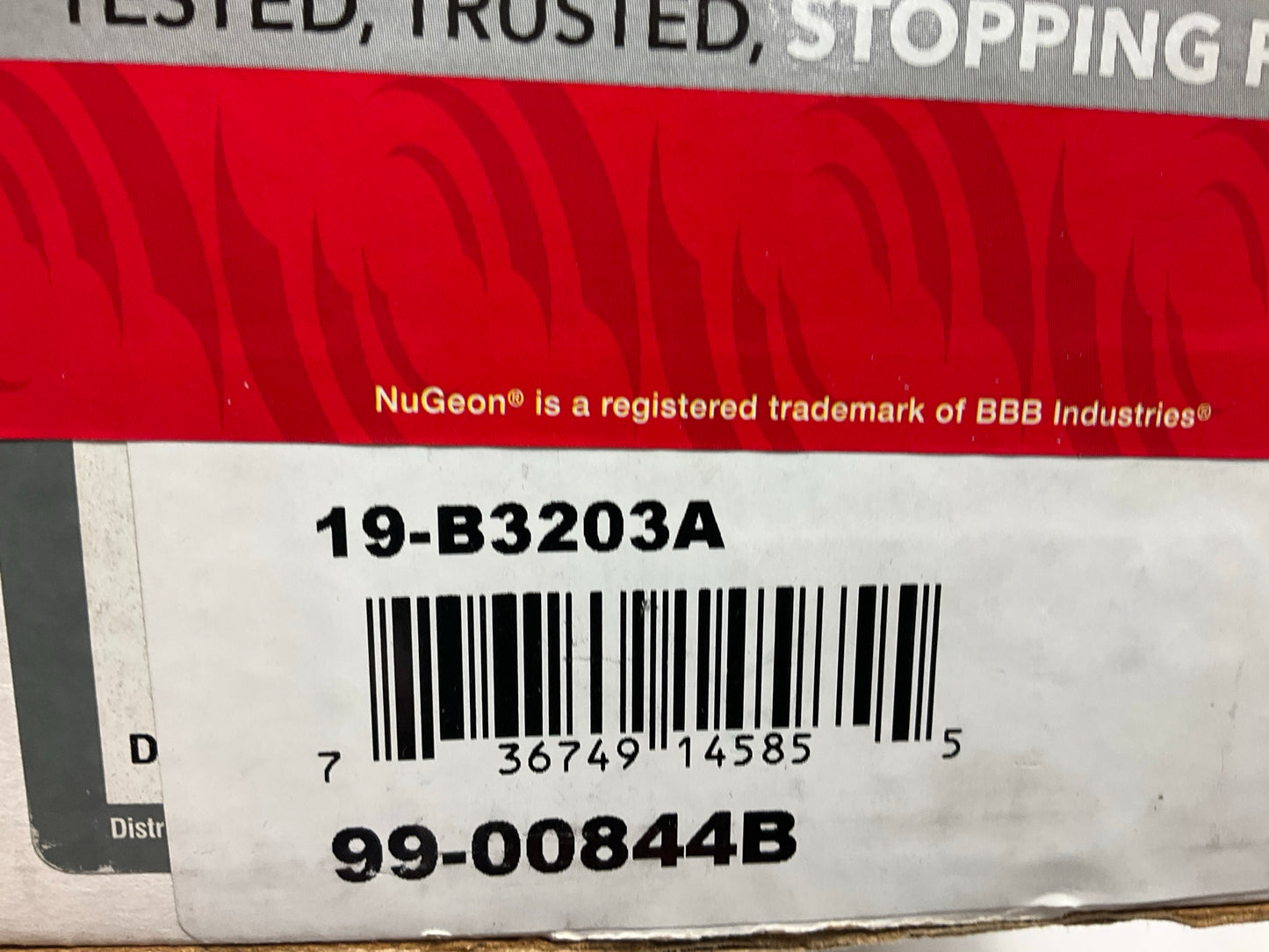 NO HARDWARE - REMAN. Nugeon 99-00844B Rear Left Brake Caliper
