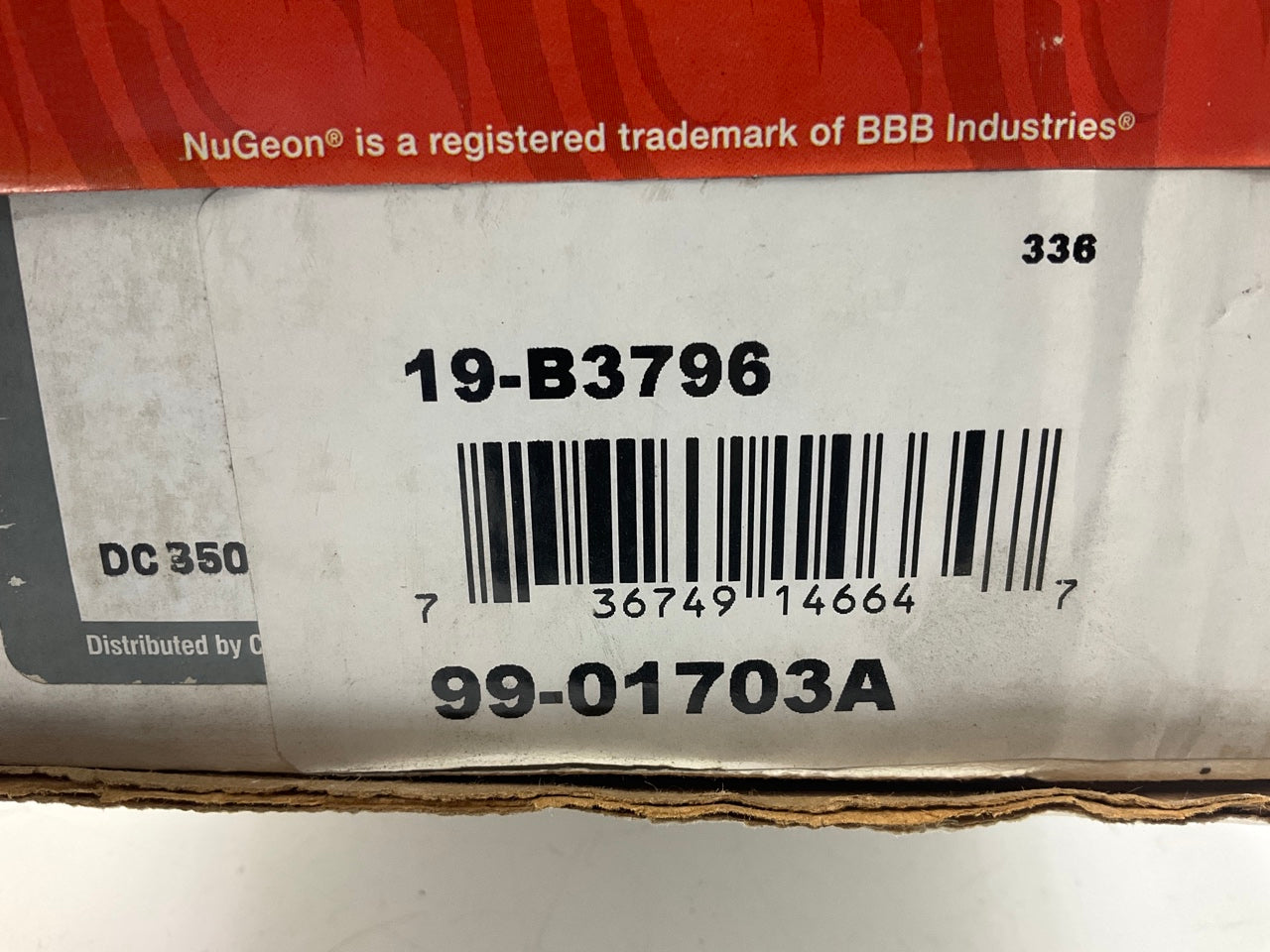 NO HARDWARE - REMAN. Nugeon 99-01703A Rear Right Brake Caliper