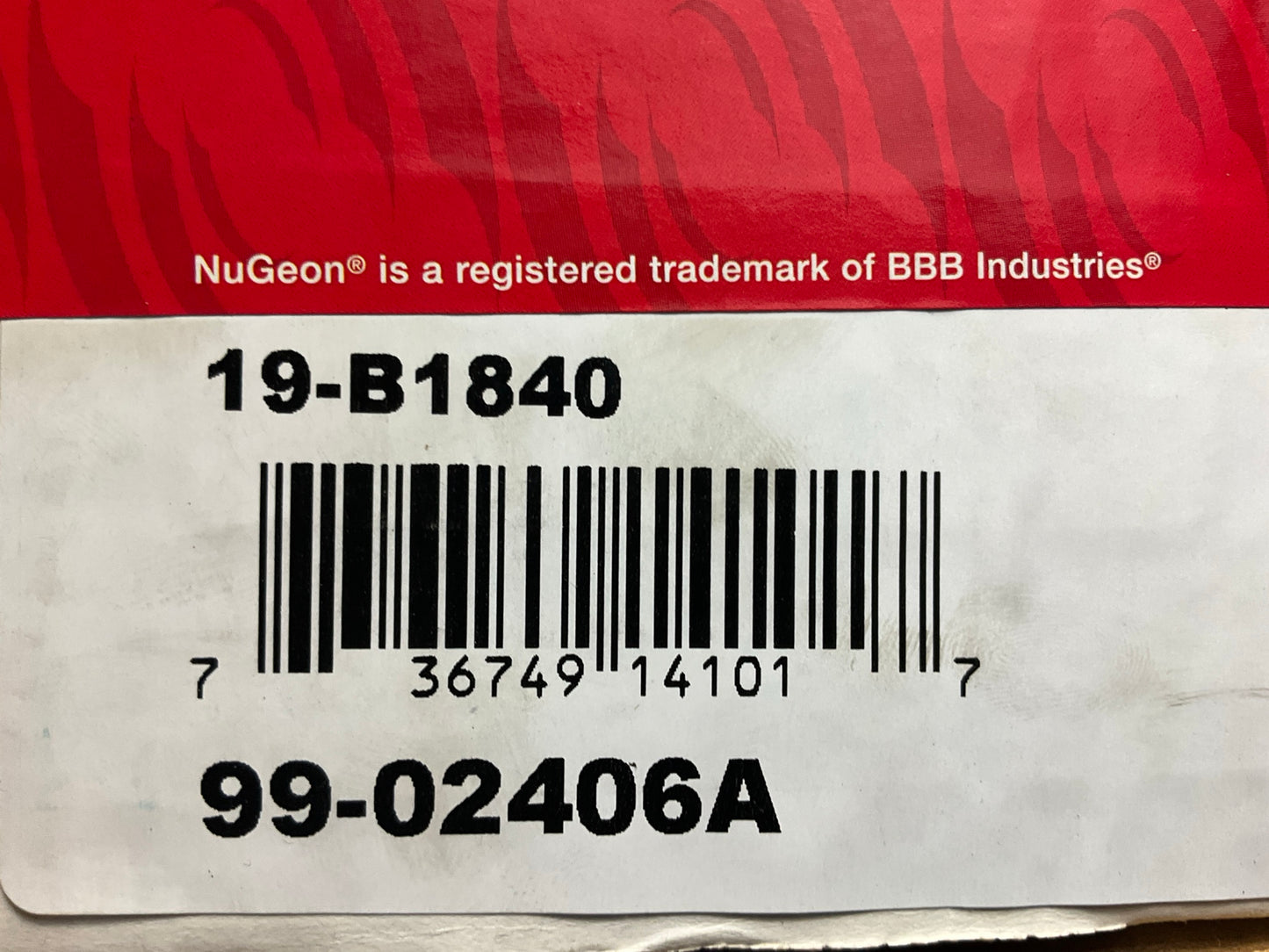 NO HARDWARE - REMAN. Nugeon 99-02406A Front Right Brake Caliper