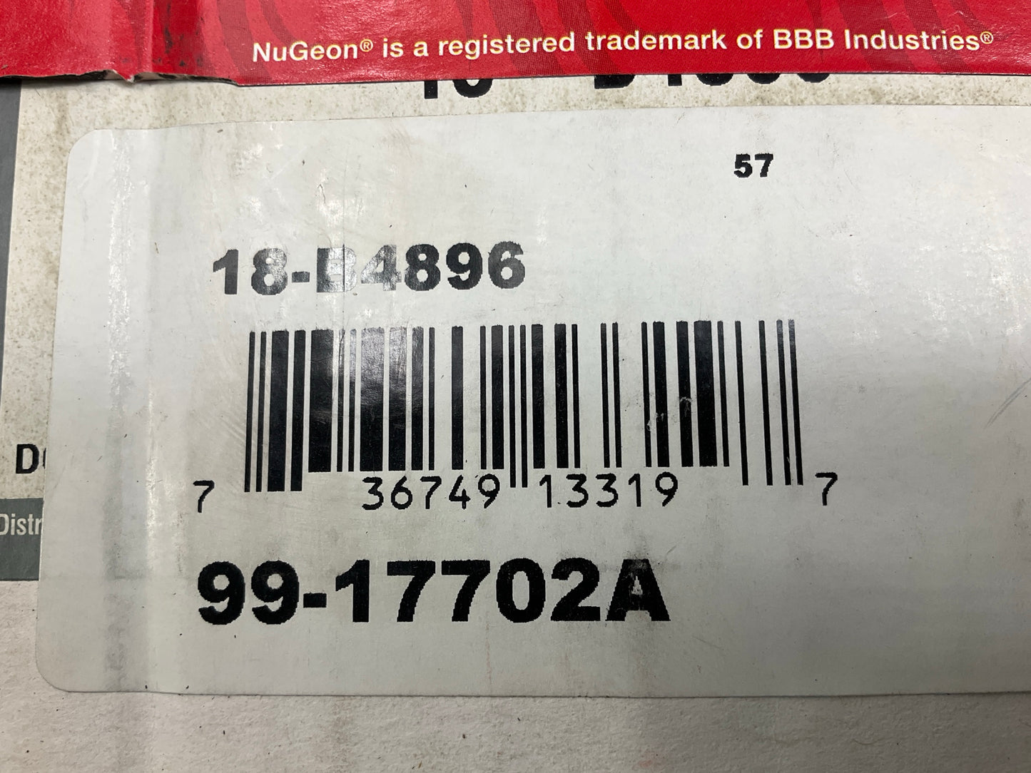 REMAN. Nugeon 99-17702A Rear Right Disc Brake Caliper