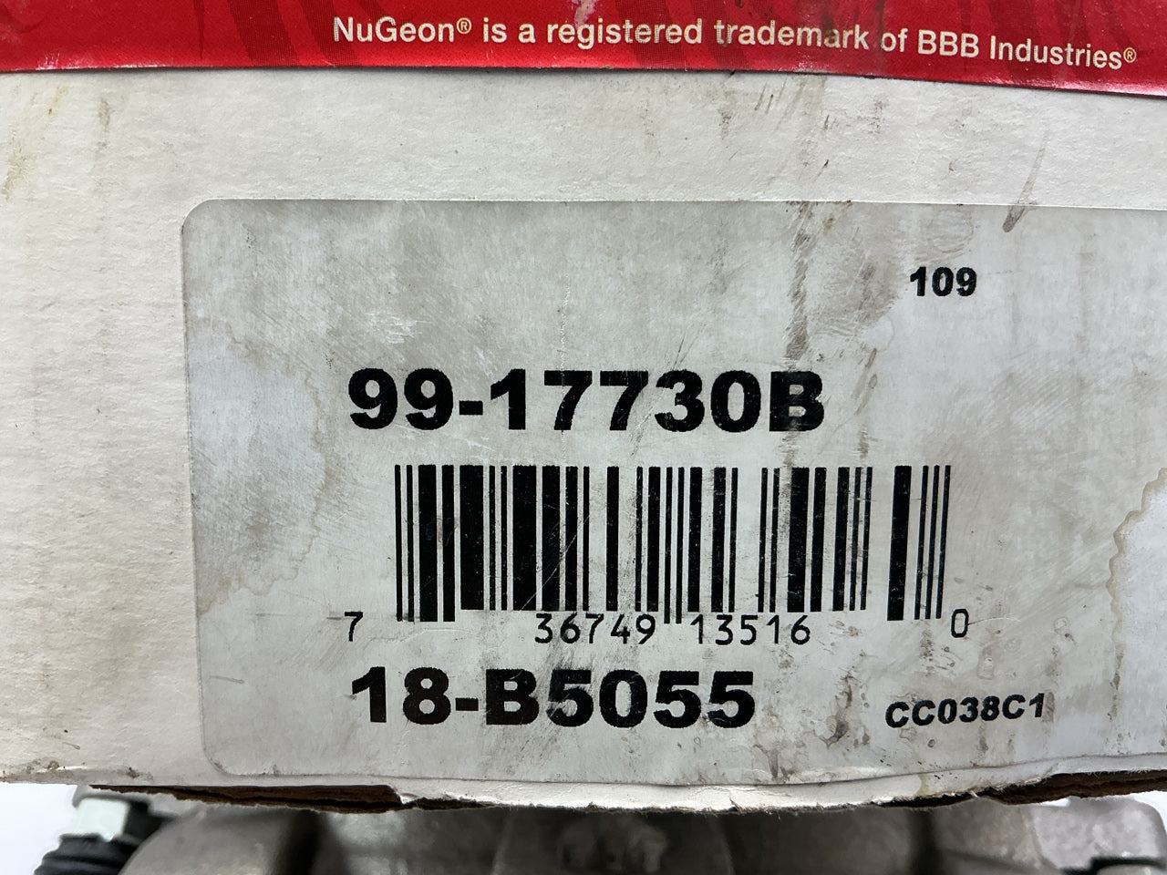 REMAN. Nugeon 99-17730B Front Disc Brake Caliper