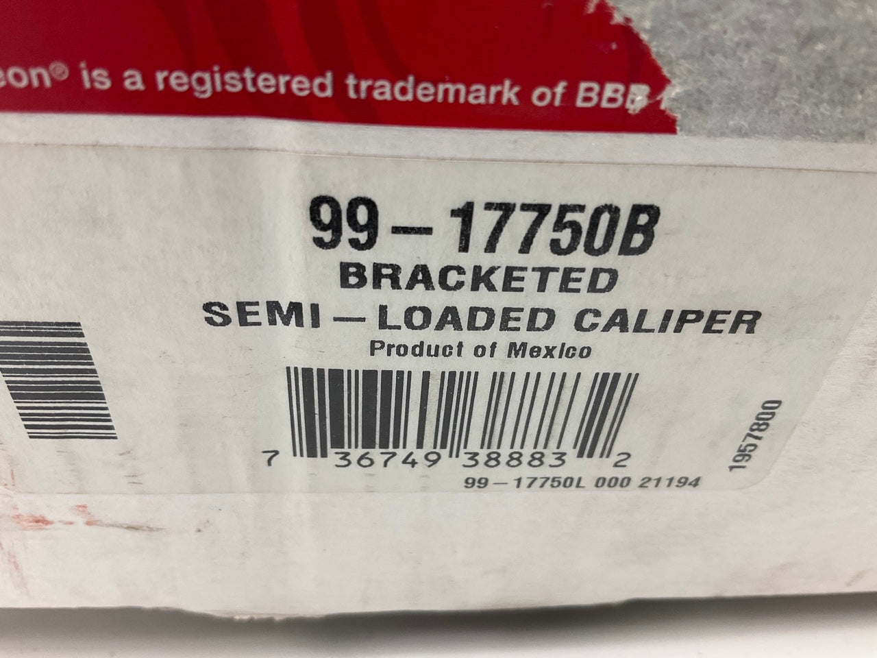 REMAN. Nugeon 99-17750B Left Driver Side Disc Brake Caliper