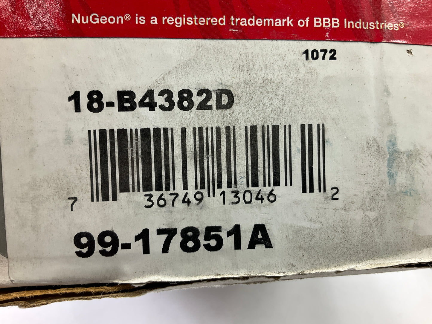 NO HARDWARE - REMAN. Nugeon 99-17851A Front Left Brake Caliper