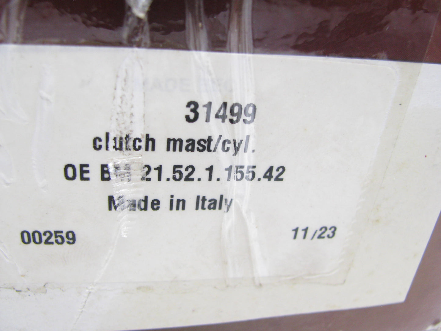 Nuova 31499 Clutch Master Cylinder Replaces M0307 072-8748 1575-31499