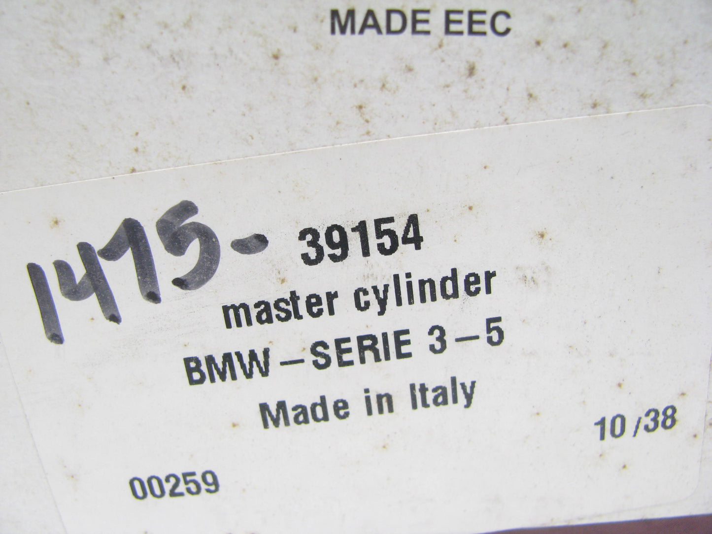 Nuova 39154 Brake Master Cylinder For 1991-1992 BMW 525i
