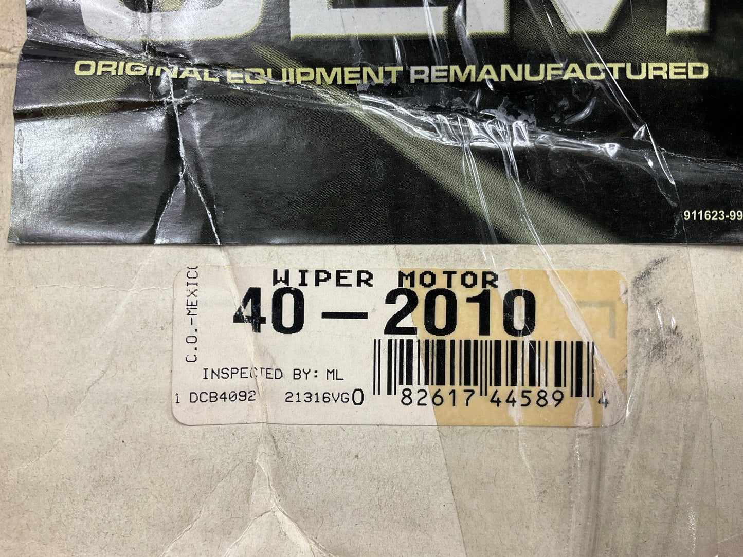 REMAN Oem Remanufacturing 40-2010 Front Windshield Wiper Motor