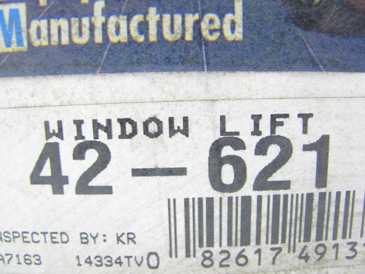 Oem Remanufacturing 42-621 Reman Power Window Motor - Front / Rear Right