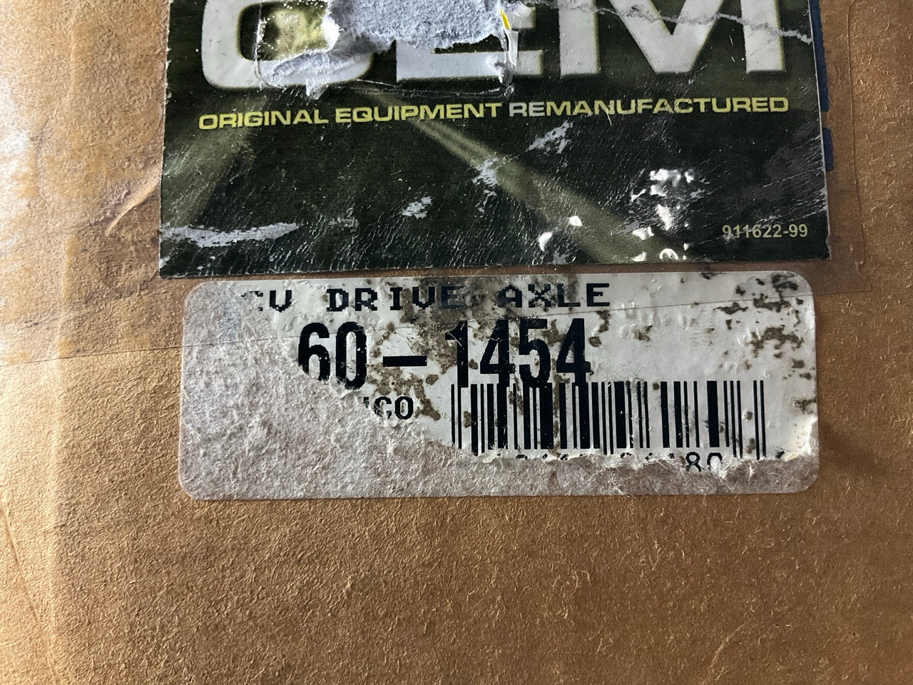 REMAN. OEM Remanufacturing 60-1454 Rear Left CV Axle