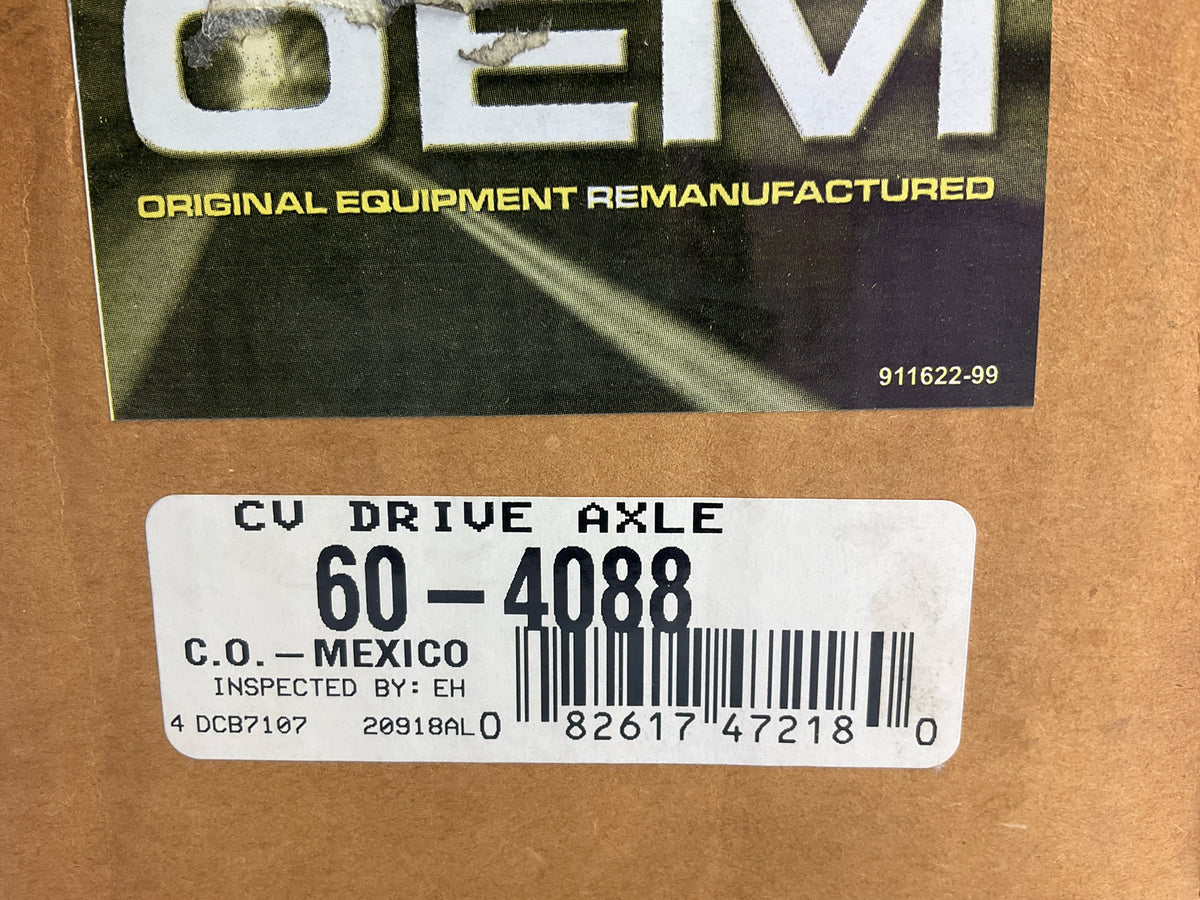 REMAN. OEM 60-4088 Front Left CV Axle - 1994-1997 Honda Accord 2.2L MANUAL TRANS