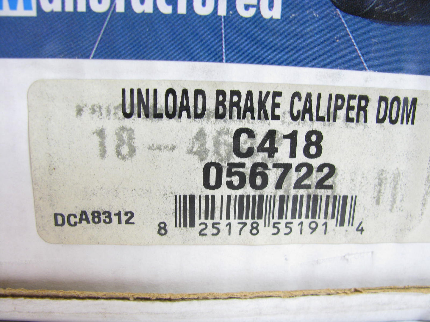 Oem Remanufacturing C418 Remanufactured Disc Brake Caliper - Front Left