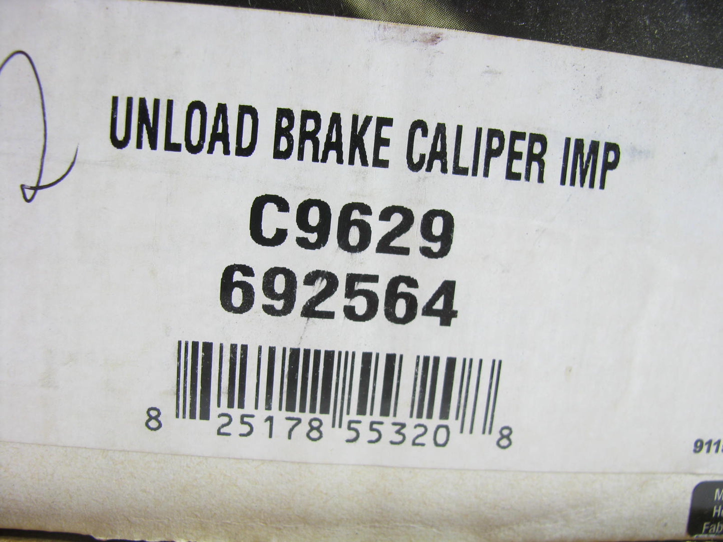 Oem Remanufacturing C9629 Remanufactured Disc Brake Caliper - Rear Left