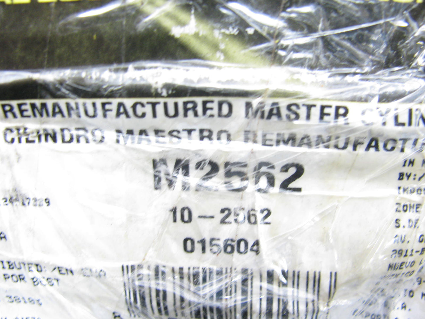 Oem Remanufacturing M2562 Reman Brake Master Cylinder W/O Reservoir
