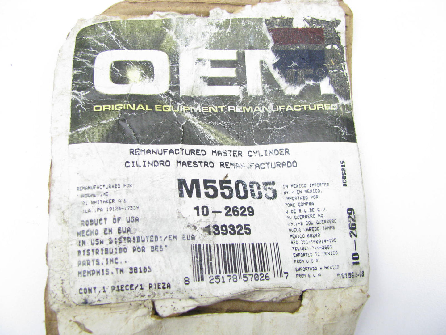 Oem Remanufacturing M55005 Brake Master Cylinder 1994-2000 Escort 1994-97 Tracer