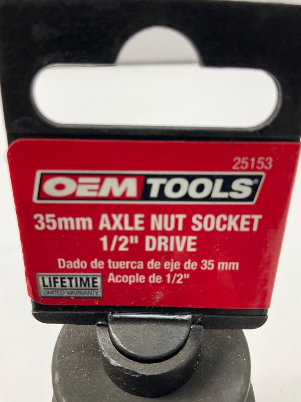OEM Tools 25153 1/2 Inch Drive 6 Pt. Axle Nut Socket (35mm)