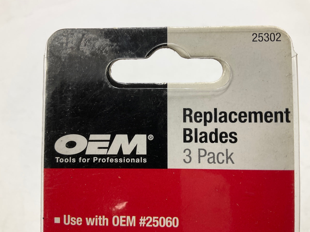 (5) Packs OEM Tools 25302 3 Piece Heavy Duty Steel Scraper Blades 1'', 1.5'' & 2''