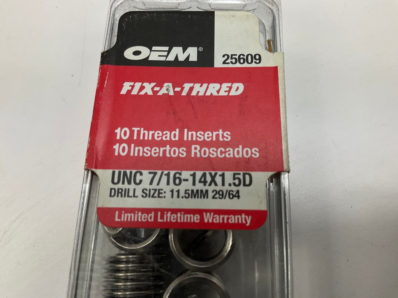 OEM TOOLS 25609 7/16'' Fix-A-Thread Repair Kit - 50 Thread Inserts