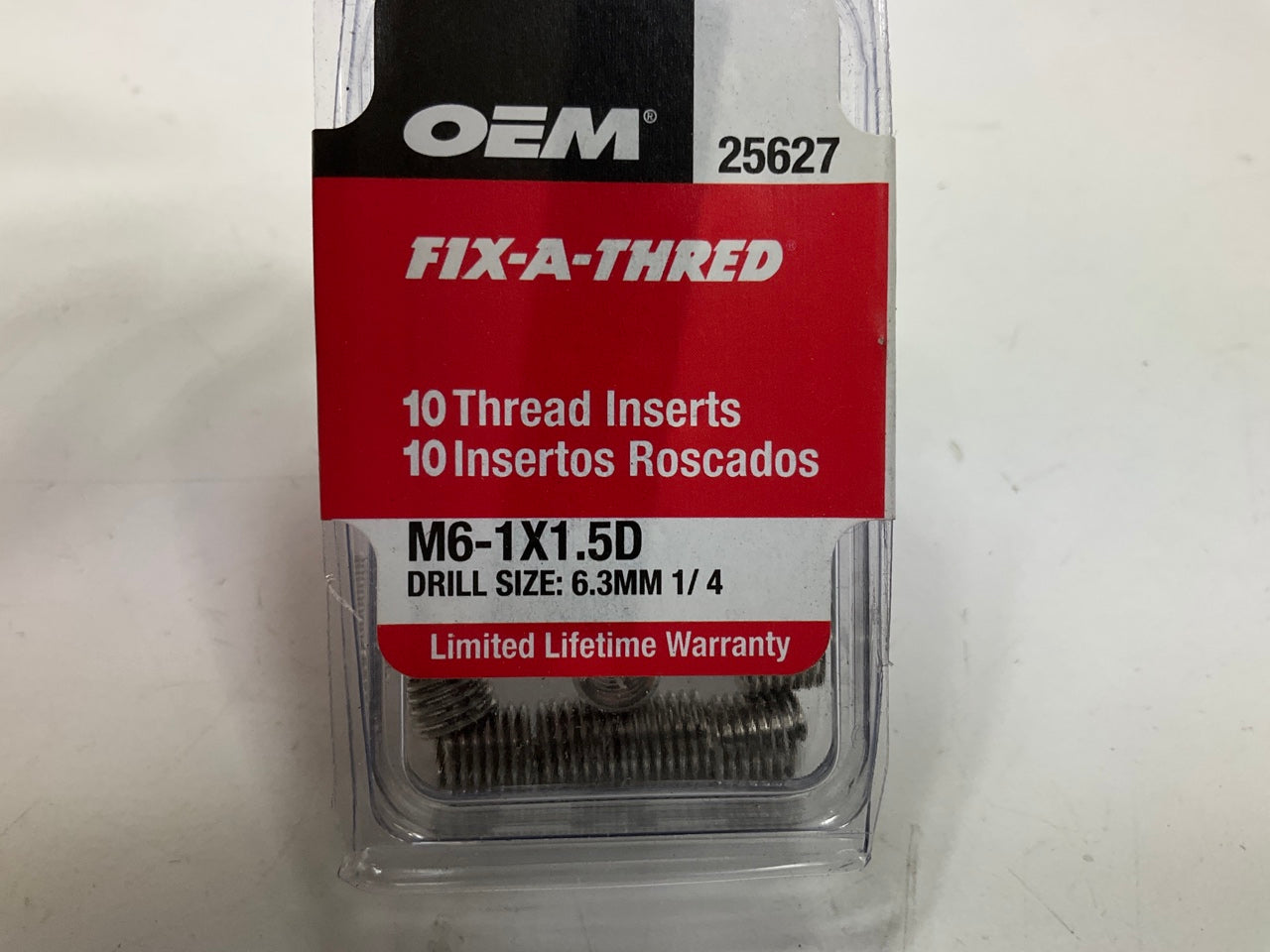 OEM Tools 25627 M6-1X1.5D Metric Thread Repair Inserts, Pack Of 50