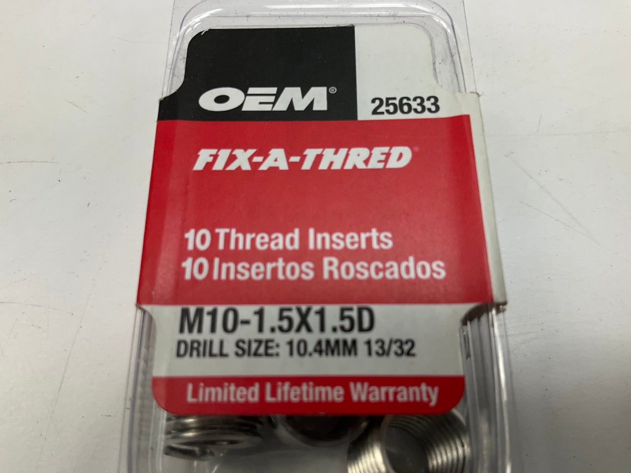OEM Tools 25633 M10-1.5 Fix-A-Thread Spark Plug Thread Repair Metric Kit, 50 PCS