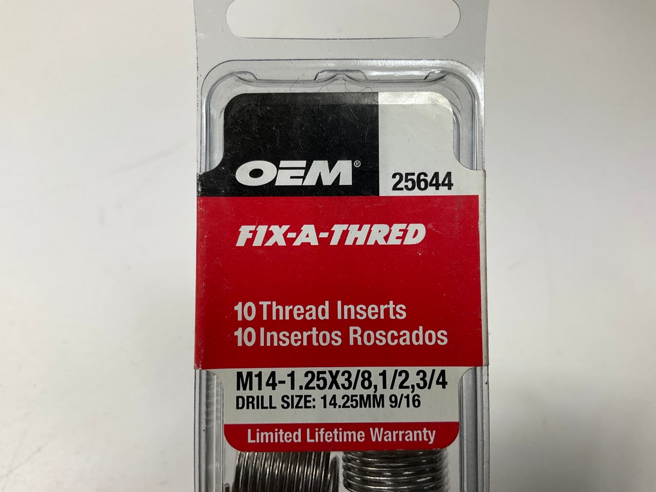 OEM Tools 25644 M14-1.25 Metric Fix-A-Thread Spark Plug Saver Inserts Kit, 50 PC