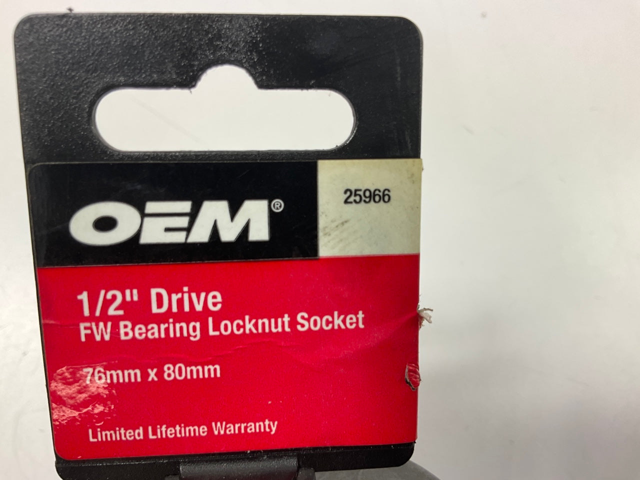 OEM Tools 25966 1/2'' Drive FW Bearing Locknut Socket 76mm X 80mm