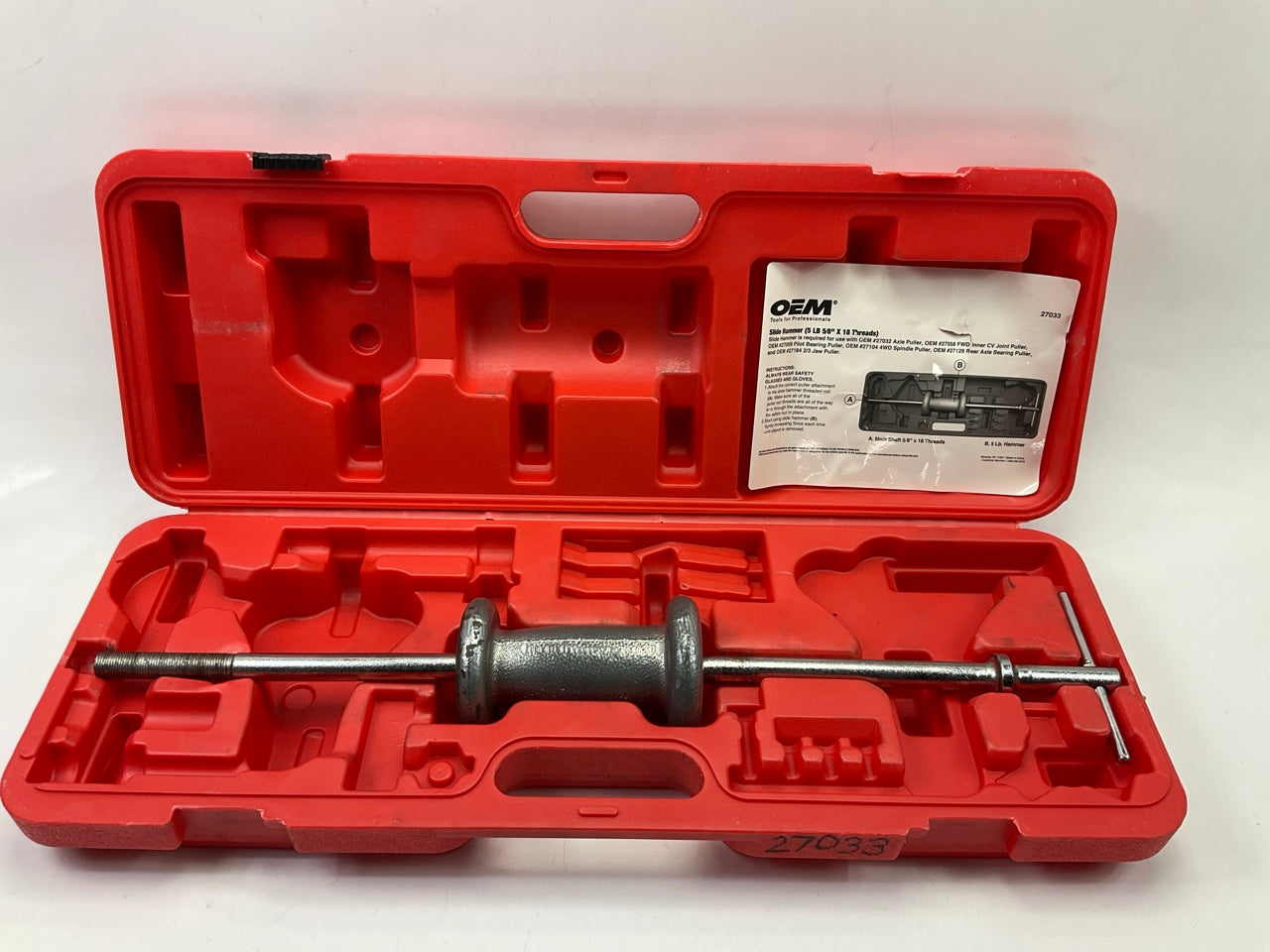 USED #2 - OEM Tools 27033 5-Pound Slide Hammer