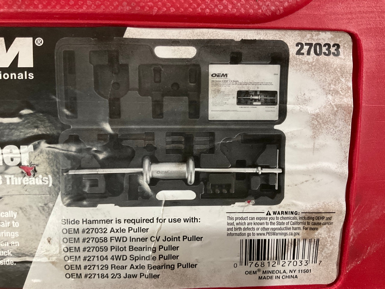 USED #4 - OEM Tools 27033 5-Pound Slide Hammer