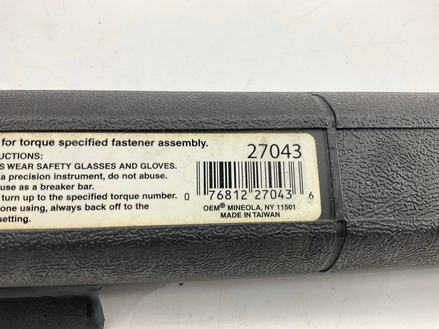USED #21 - OEM Tools 1/2'' Drive Click Type Torque Wrench (30-250 Ft Lb)