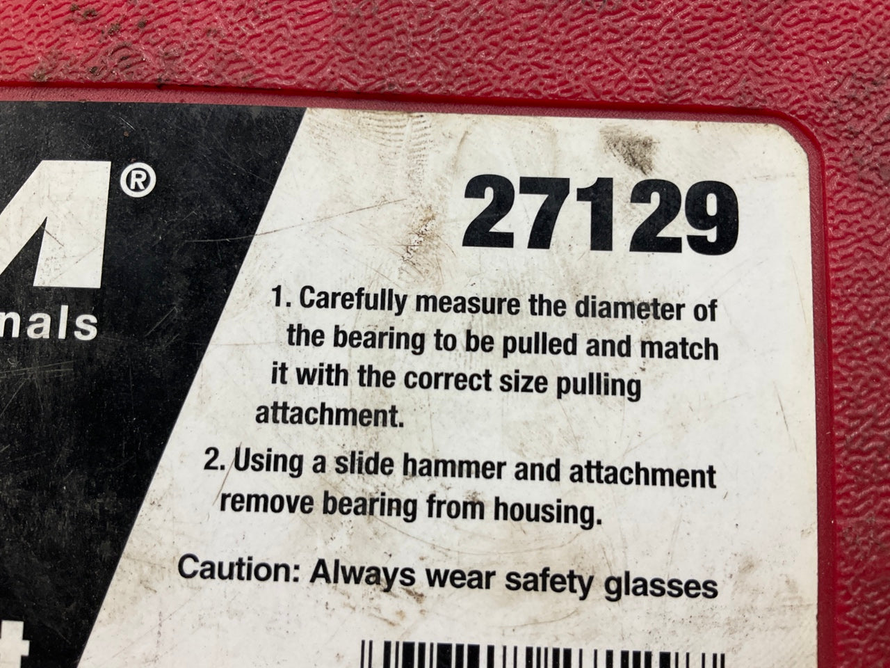 USED #33 OEM Tools 27129 Rear Axle Bearing Remover Tool Set