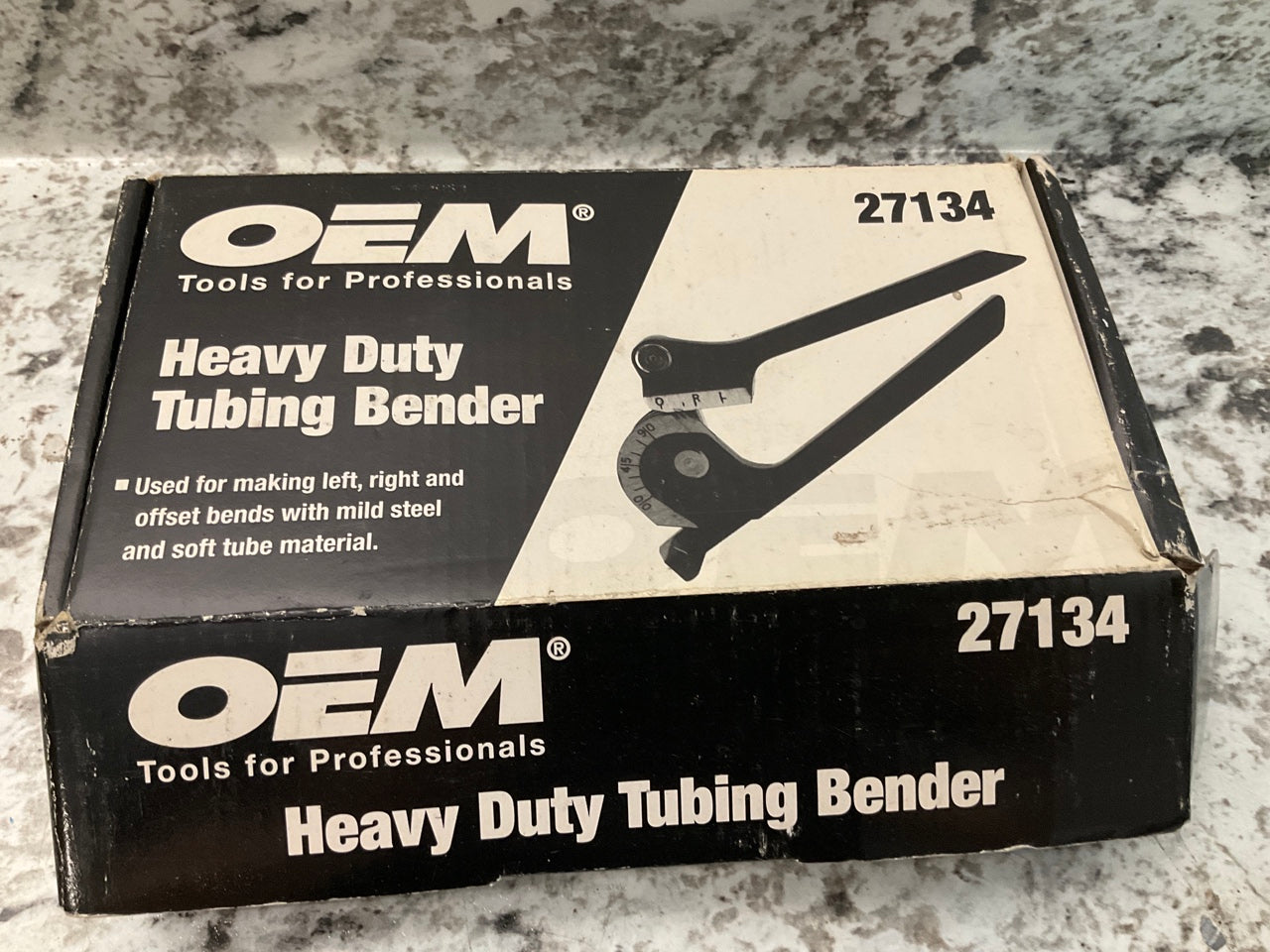 OEM 27134 Heavy Duty Tubing Bender Manual Tool 1/4'' 5/16'' 3/8'' Fuel Brake Line
