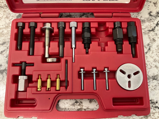 INCOMPLETE & USED #6 - OEM TOOLS 27150 A/C Compressor Clutch Hub Tool Set