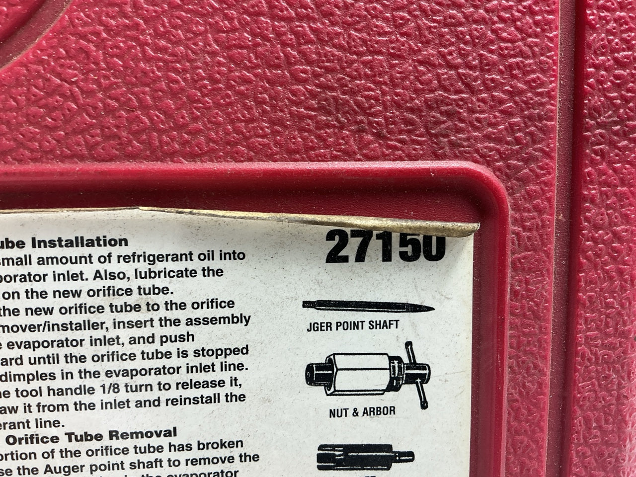 USED #51 - OEM TOOLS 27150 A/C Compressor Clutch Hub Removal Install Tool Set