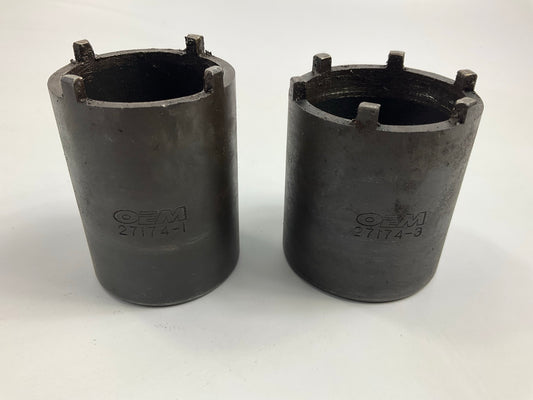 USED #20 OEM Tools 27174 1/2'' Drive 5-Piece Spindle Nut Locknut Axle Socket Set