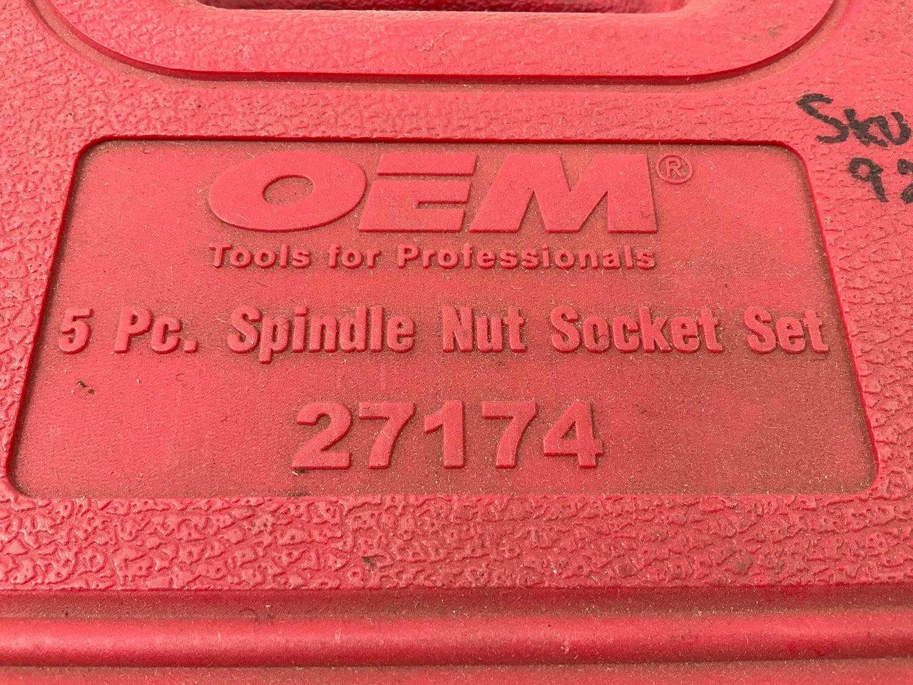 USED #24 OEM Tools 27174 1/2'' Drive 5-Piece Spindle Nut Locknut Axle Socket Set