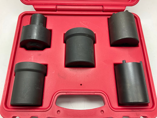 USED #27 OEM Tools 27174 1/2'' Drive 5-Piece Spindle Nut Locknut Axle Socket Set