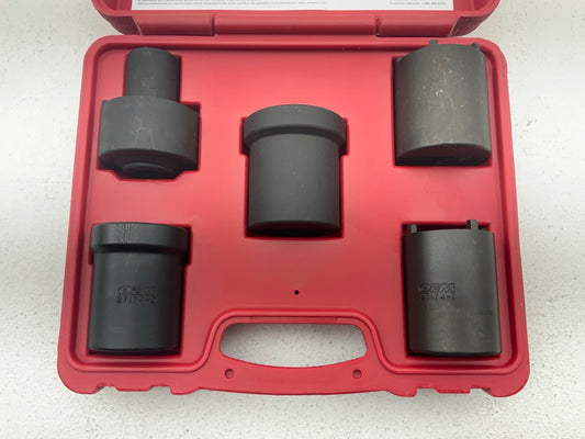 USED #40 OEM Tools 27174 1/2'' Drive 5-Piece Spindle Nut Locknut Axle Socket Set