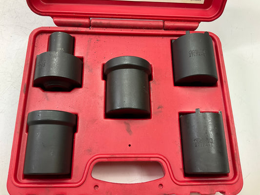 USED #45 OEM Tools 27174 1/2'' Drive 5-Piece Spindle Nut Locknut Axle Socket Set