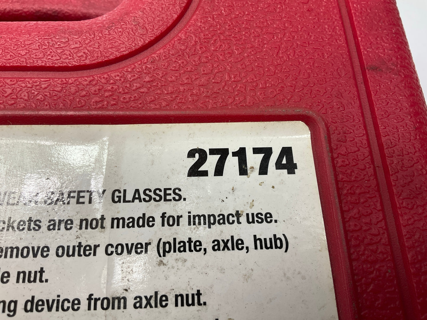 USED #52 OEM Tools 27174 1/2'' Drive 5-Piece Spindle Nut Locknut Axle Socket Set