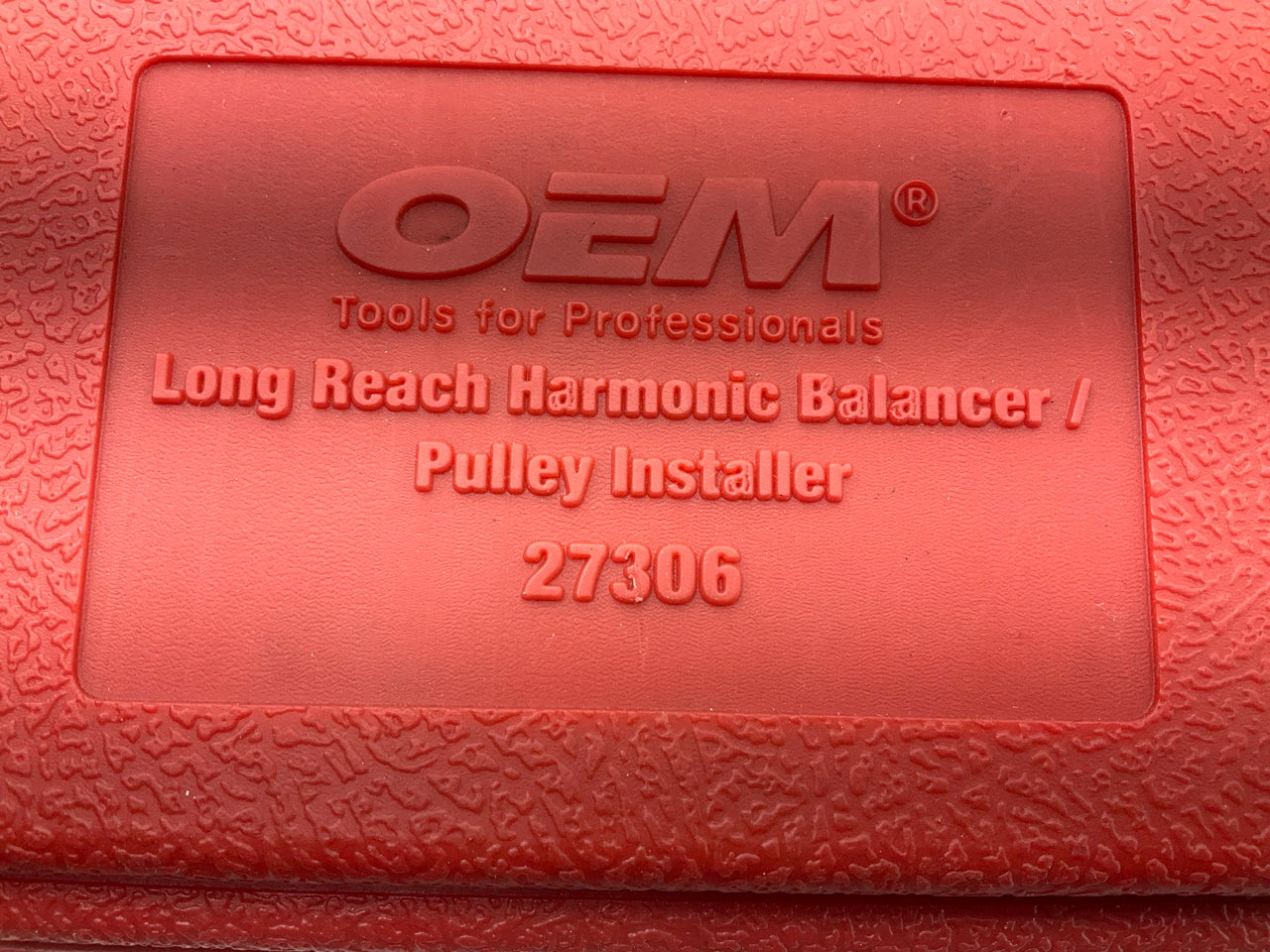 USED #25 - OEM TOOLS 27306 Long Reach Harmonic Balancer Crank Pulley Installer