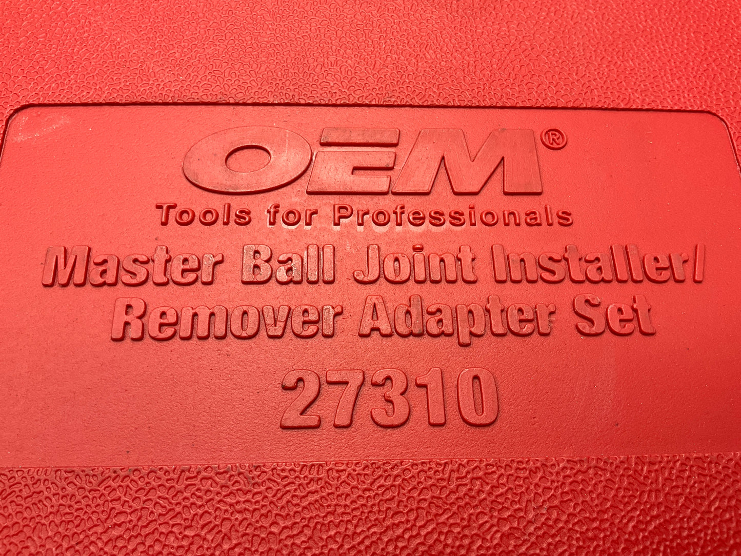 USED # 16 OEM TOOLS 37310 Master Ball Joint Installer / Remover Adapter Tool Set