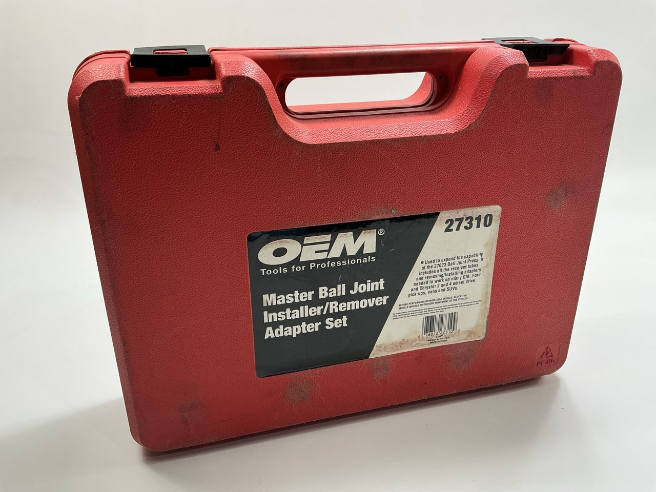 USED # 17 OEM TOOLS 37310 Master Ball Joint Installer / Remover Adapter Tool Set