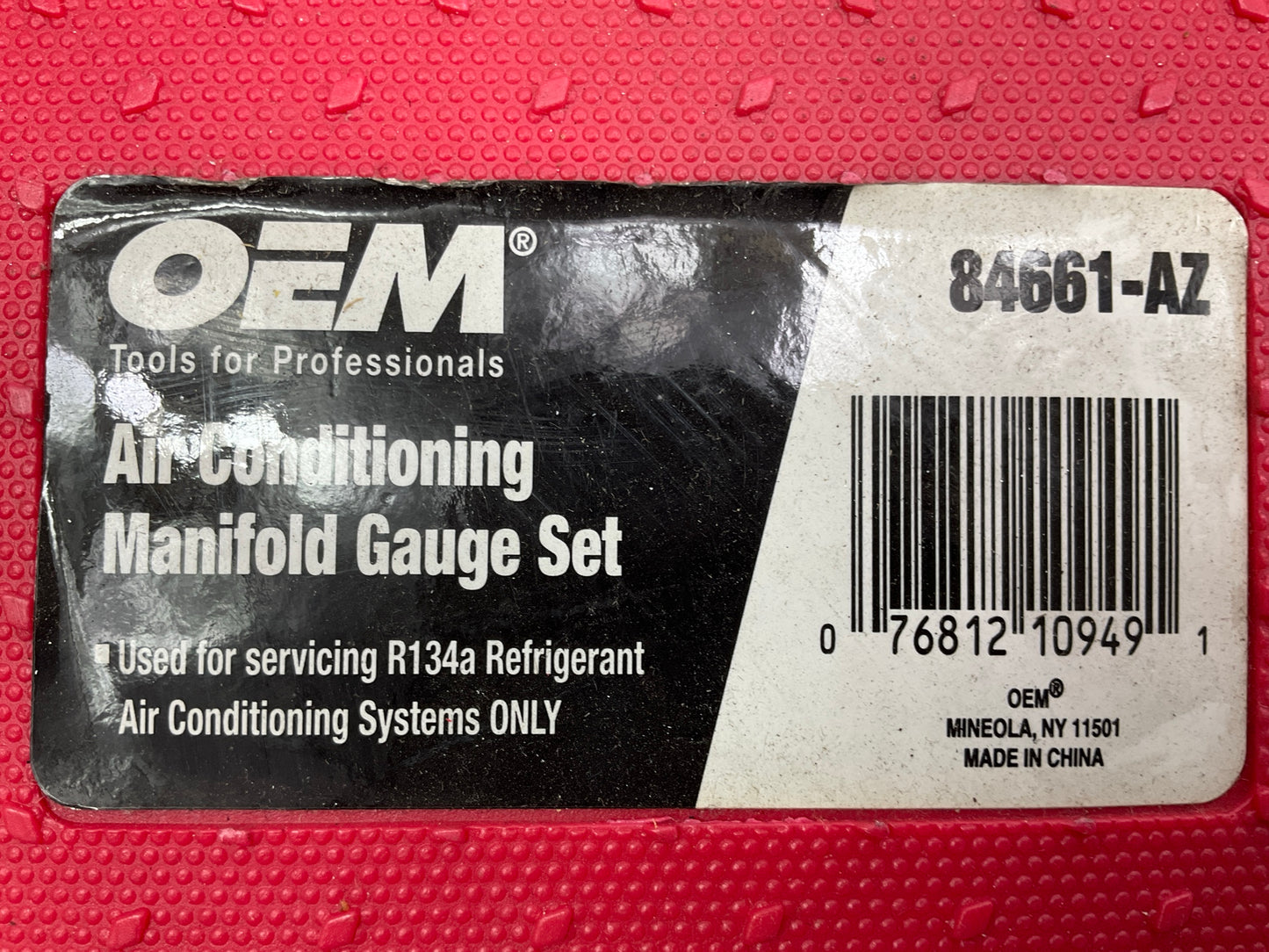 USED #5 OEM TOOLS 134 A/C Manifold Gauge Set With Hoses (Heavy Duty Brass Body)