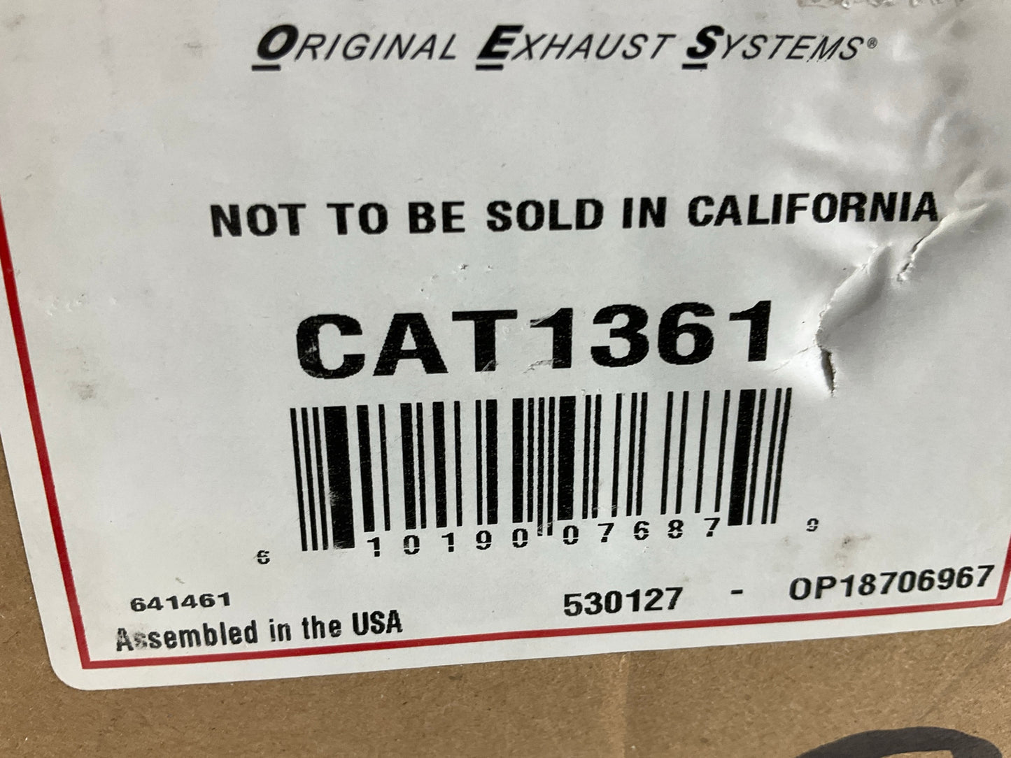 OES CAT1361 Catalytic Converter With Integrated Exhaust Manifold