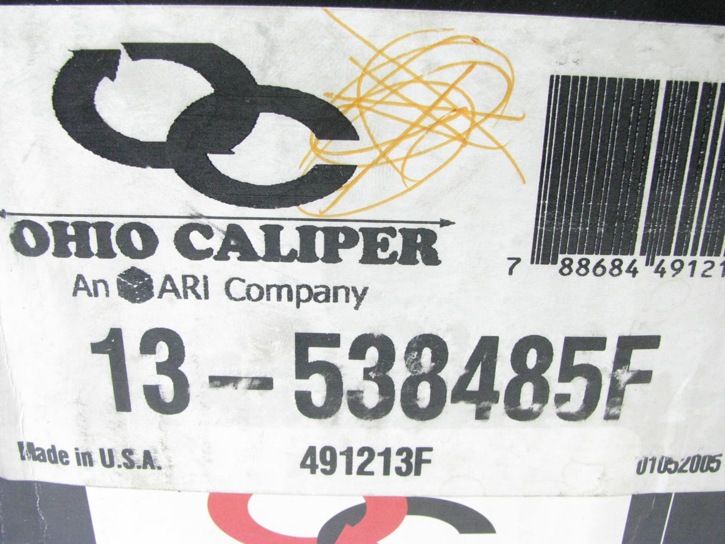 REMAN. Ohio Caliper 13-538485F Brake Caliper Set
