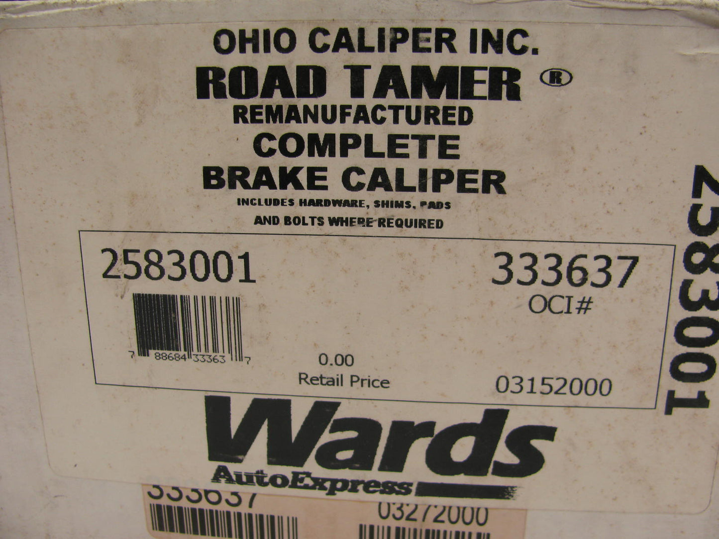REMAN. Ohio FRONT Brake Caliper Set W/ Brake Pads - 85-87 Prelude, 86-89 Integra