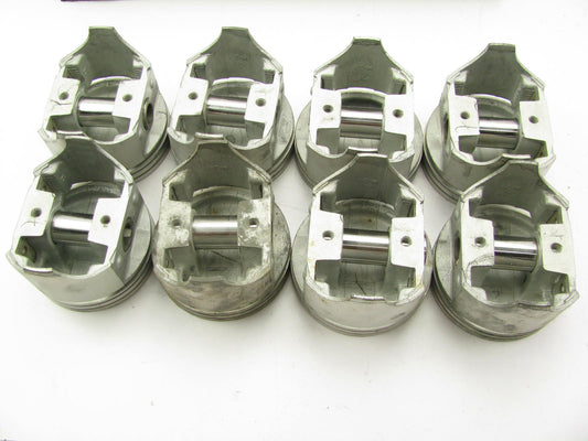 Ohio 696AP Pistons Set STANDARD SIZE Flat Head, W/4 Valve Reliefs - FORD 352 V8
