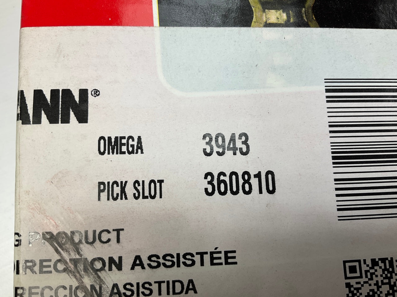Omega 3943 Power Steering Pressure Line Hose