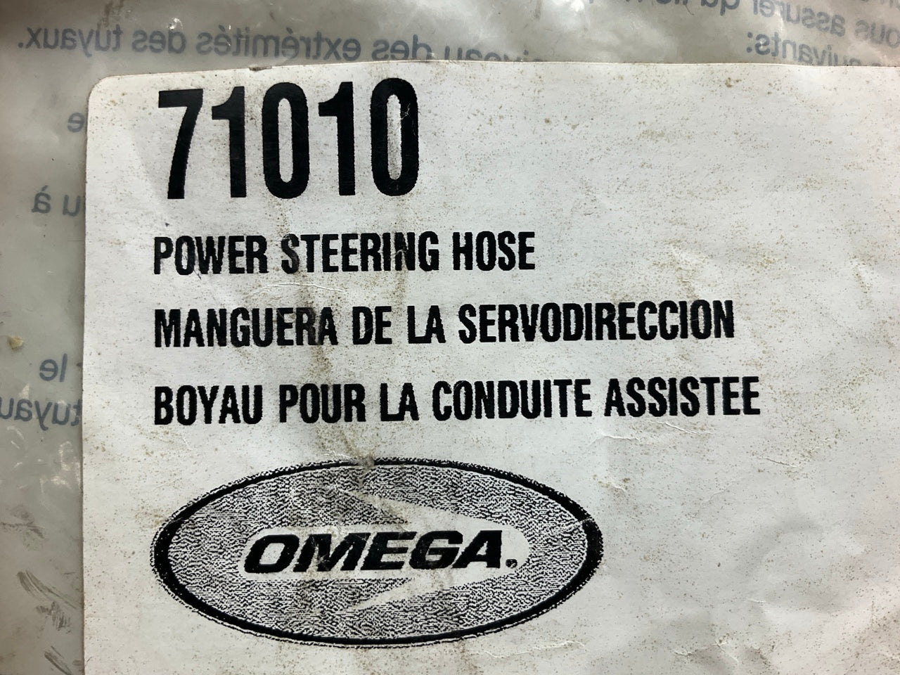 Omega 71010 Power Steering Pressure Hose